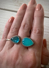 Load image into Gallery viewer, Belgian Fluorite &amp; Chalcedony Ring