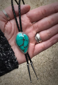 RESERVED: Turquoise Bolo Tie