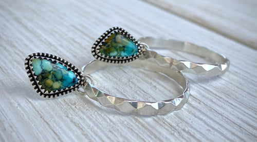 Hubei Turquoise Stud Hoops