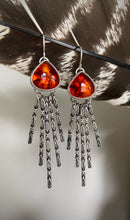 Load image into Gallery viewer, Amber Fringe Earrings