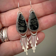 Load image into Gallery viewer, Picasso Jasper Fringe Earrings