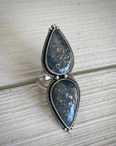 Marcasite Double Stoned Ring