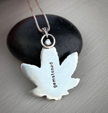 Load image into Gallery viewer, *Custom* BURN ONE DOWN Leaf Necklace