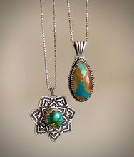 Load image into Gallery viewer, Ombre Royston Ribbon Turquoise Pendant