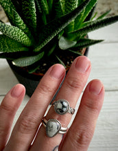 Load image into Gallery viewer, Hand Stamped White Buffalo Ring