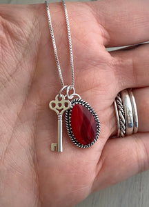 Rosarita Key to My Heart Necklace