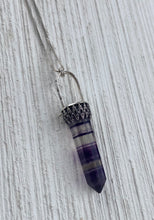Load image into Gallery viewer, RESERVED: Fluorite Point Pendant