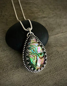 Abalone Teardrop Pendant