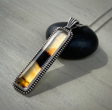 Load image into Gallery viewer, Montana Agate Bar Pendant
