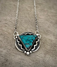 Load image into Gallery viewer, Hubei Turquoise Triangle Necklace