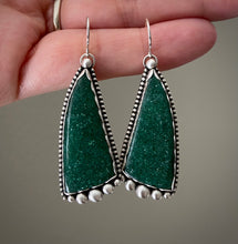 Load image into Gallery viewer, Aventurine Statement Earrings