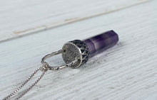 Load image into Gallery viewer, RESERVED: Fluorite Point Pendant