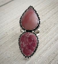 Load image into Gallery viewer, Pink Opal &amp; Thulite Ring