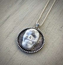 Load image into Gallery viewer, Howlite Skull Shadowbox