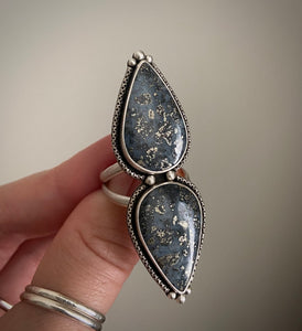 Marcasite Double Stoned Ring