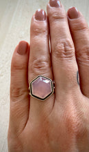 Load image into Gallery viewer, Rose Chalcedony Hex Ring