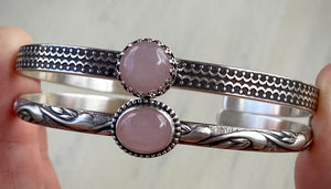 Rose Quartz Cuff Bracelet