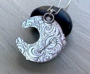 Reserved: Abalone Moon Pendant