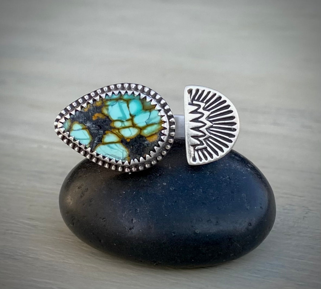 Stoned & Stamped Bao Canyon Turquoise Ring