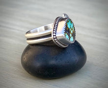 Load image into Gallery viewer, Stoned &amp; Stamped Bao Canyon Turquoise Ring
