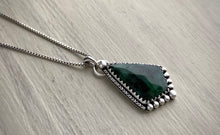 Load image into Gallery viewer, Geometric Emerald Pendant