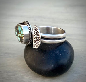 Stoned & Stamped Bao Canyon Turquoise Ring
