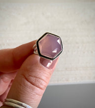 Load image into Gallery viewer, Rose Chalcedony Hex Ring