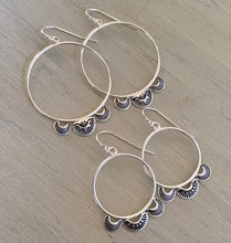 Load image into Gallery viewer, Hand Stamped Hoops