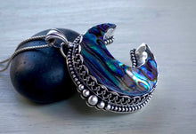 Load image into Gallery viewer, Reserved: Abalone Moon Pendant