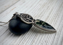Load image into Gallery viewer, Tree of Life Moss Agate Pendant