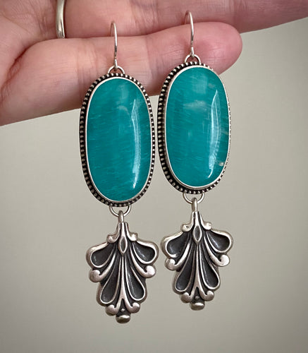 Amazonite Nouveau Earrings