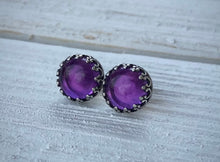 Load image into Gallery viewer, RESERVED: Amethyst Stud Earrings
