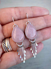 Load image into Gallery viewer, Rose Quartz Fringe Earring- Reserved