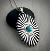 Load image into Gallery viewer, Kingman Turquoise Concho Pendant