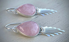 Load image into Gallery viewer, Rose Quartz Fringe Earring- Reserved