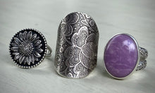 Load image into Gallery viewer, Reserved: Floral Lace Saddle Ring