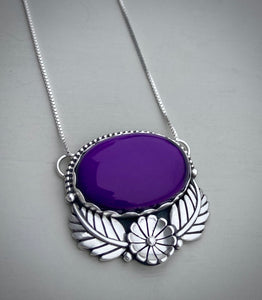 RESERVED: Floral Amethyst Necklace