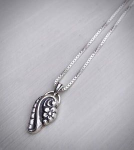Floral Paisley Charm Necklace