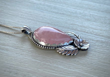 Load image into Gallery viewer, Rose Quartz In Bloom Pendant