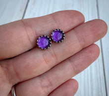 Load image into Gallery viewer, RESERVED: Amethyst Stud Earrings