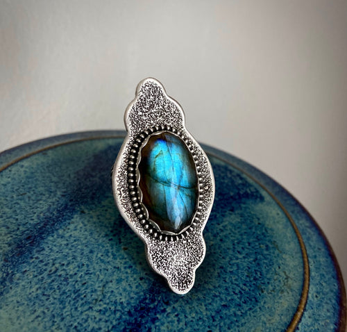 Baroque Labradorite Ring