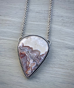 Crazy Lace Agate Necklace- Reserved