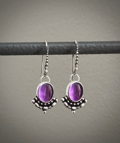 Amethyst Drop Earrings