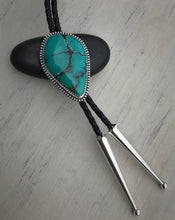 Load image into Gallery viewer, RESERVED: Turquoise Bolo Tie