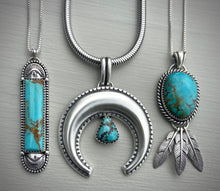 Load image into Gallery viewer, Baja Turquoise Bar Pendant