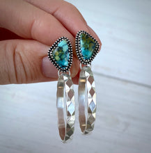 Load image into Gallery viewer, Hubei Turquoise Stud Hoops