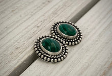 Load image into Gallery viewer, Malachite Studs