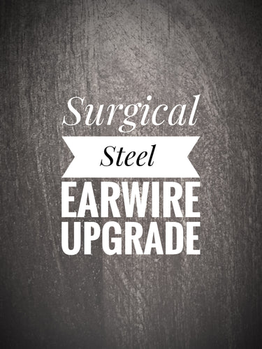 Surgical Steel Earwire Upgrade