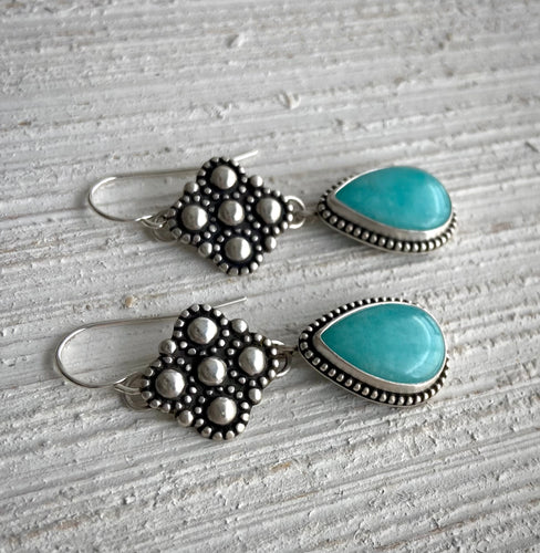 Amazonite Beaded Earrings