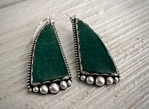 Aventurine Statement Earrings